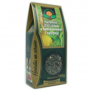 Herbata zielona z żeńszeniem i cytryną - Natura Wita